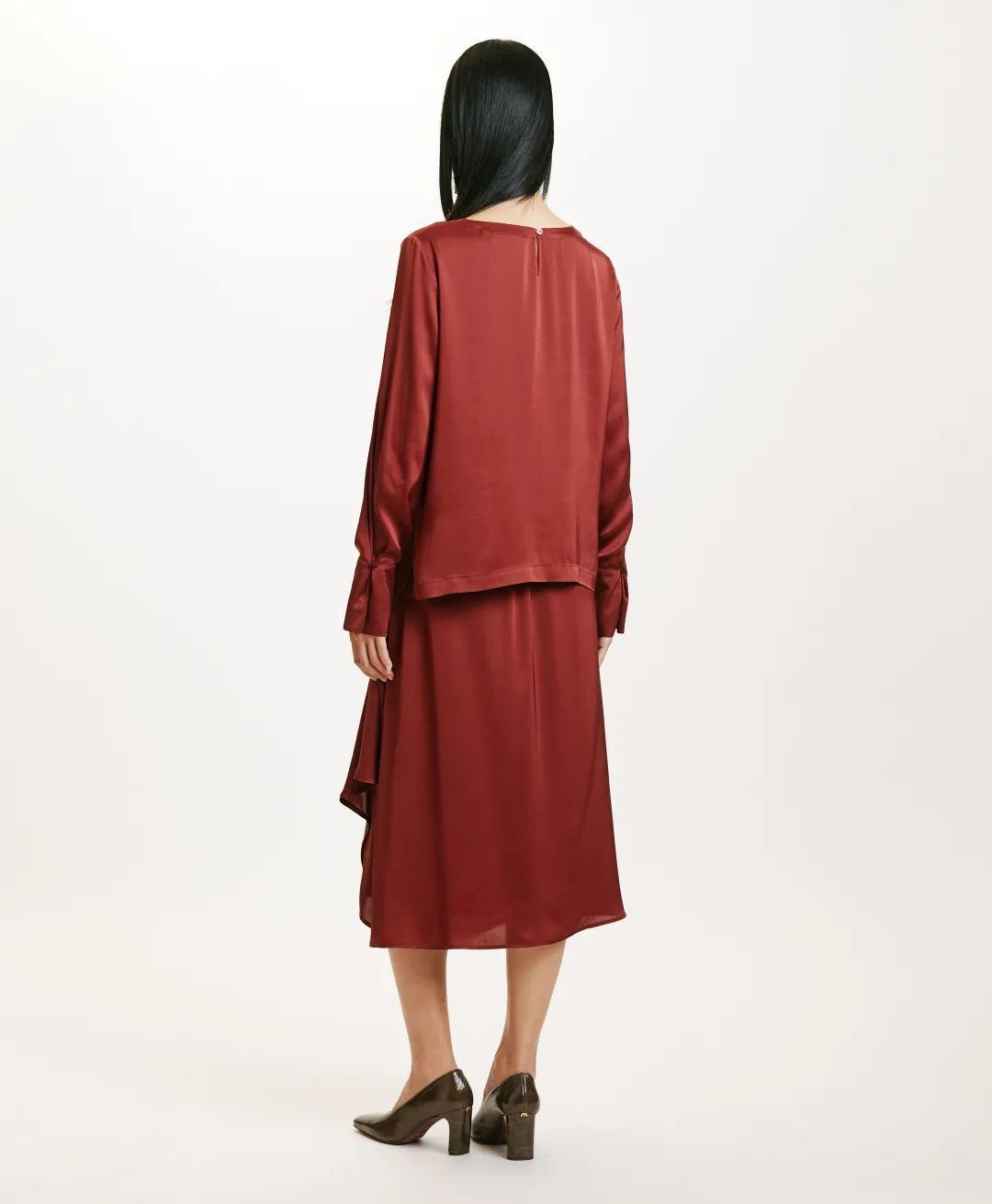 Clearance BLOUSE KENTA EN SOIE LAVÉE - MOÛT DE RAISIN Femme Chemises Et Blouses