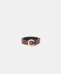 Hot CEINTURE SOBA EN ÉCO-CUIR LAMINÉ - MOÛT DE RAISIN Femme Ceintures