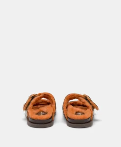 Online CHAUSSURES HAGI EN CUIR NAPLAK - BRUN FONCÉ/ORANGE Femme Chaussures