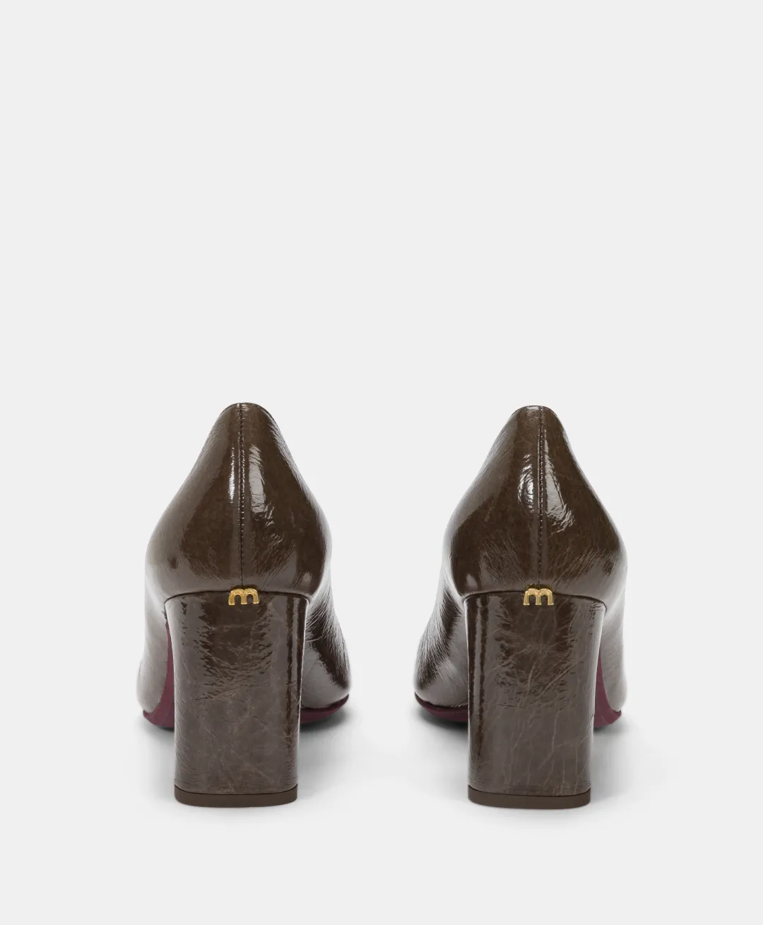 CHAUSSURES NORA EN CUIR NAPLAK - BRUN FONCÉ Femme Chaussures