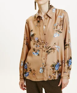 Hot CHEMISIER ARLES EN SERGÉ DE SOIE IMPRIMÉ - Femme Chemises Et Blouses
