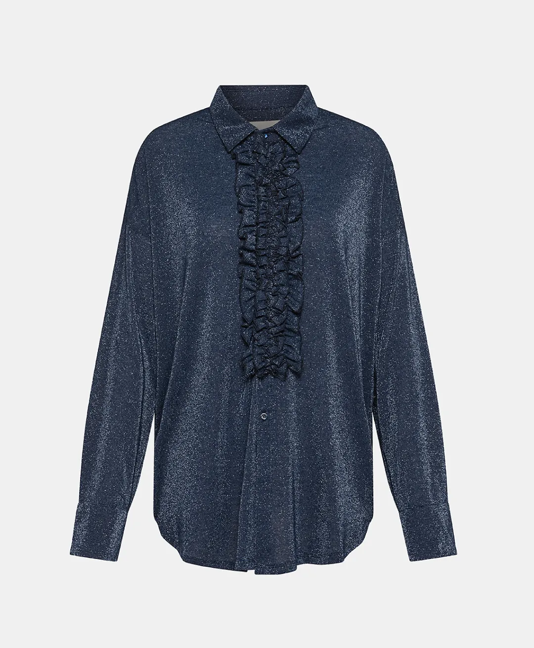 New CHEMISIER BILANCIA EN JERSEY LUREX - Femme Chemises Et Blouses