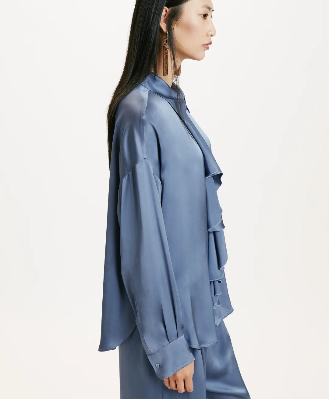 New CHEMISIER FUJITA EN SOIE LAVÉE - PAPIER SUCRE Femme Chemises Et Blouses