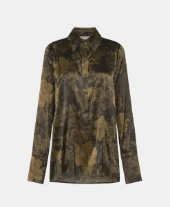 Hot CHEMISIER HAKINARI EN SATIN STRETCH IMPRIMÉ - Femme Chemises Et Blouses