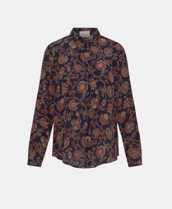 Best CHEMISIER MEUDON EN CRÊPE DE CHINE IMPRIMÉ - Femme Chemises Et Blouses
