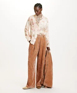 Discount CHEMISIER MEUDON EN VISCOSE JACQUARD IMPRIMÉE - MULTICOLORE ROSE Femme Chemises Et Blouses