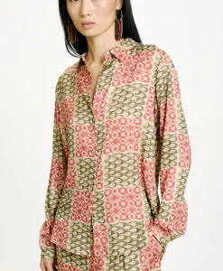 Best CHEMISIER MEUDON EN VISCOSE JACQUARD IMPRIMÉE - Femme Chemises Et Blouses
