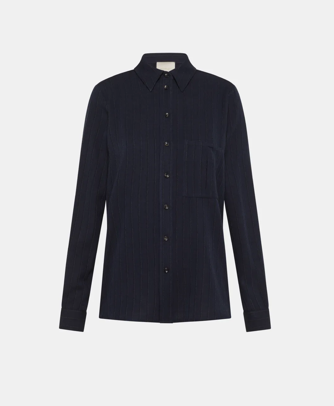 Discount CHEMISIER SADAO EN SERGÉ DE LAINE RAYÉ - Femme Chemises Et Blouses