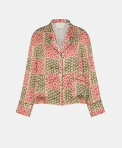 New CHEMISIER SAYA EN VISCOSE JACQUARD IMPRIMÉE - Femme Chemises Et Blouses