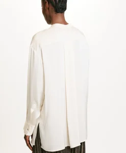 CHEMISIER SORA EN SOIE LAVÉE - CRÈME Femme Chemises Et Blouses