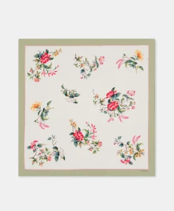 Best FOULARD NIPPONIA EN SOIE - CRÈME/ROUGE Femme Écharpes