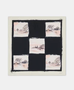 FOULARD NIPPONIA EN SOIE - MULTICOLORE NOIR Femme Costumes