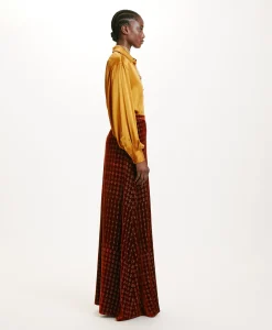 Outlet JUPE DORESU EN VELOURS MÉLANGE DE SOIE MATELASSÉ - Femme Jupes Et Shorts
