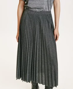 Sale JUPE EMI EN JERSEY LUREX - GRIS FONCÉ Femme Jupes Et Shorts