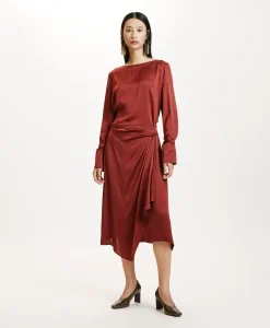 Hot JUPE JUN EN SOIE LAVÉE - MOÛT DE RAISIN Femme Jupes Et Shorts