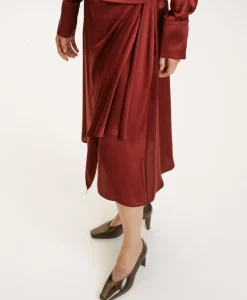 Hot JUPE JUN EN SOIE LAVÉE - MOÛT DE RAISIN Femme Jupes Et Shorts