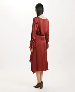Hot JUPE JUN EN SOIE LAVÉE - MOÛT DE RAISIN Femme Jupes Et Shorts