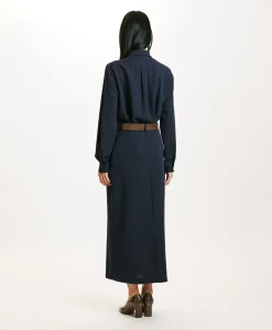 JUPE NOA EN SERGÉ DE LAINE RAYÉ - Femme Costumes