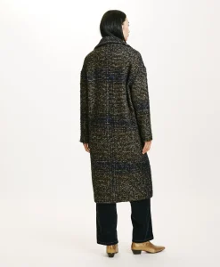 Best MANTEAU FONTAINEBLEAU EN CARREAUX BOUCLÉ - Femme Manteaux