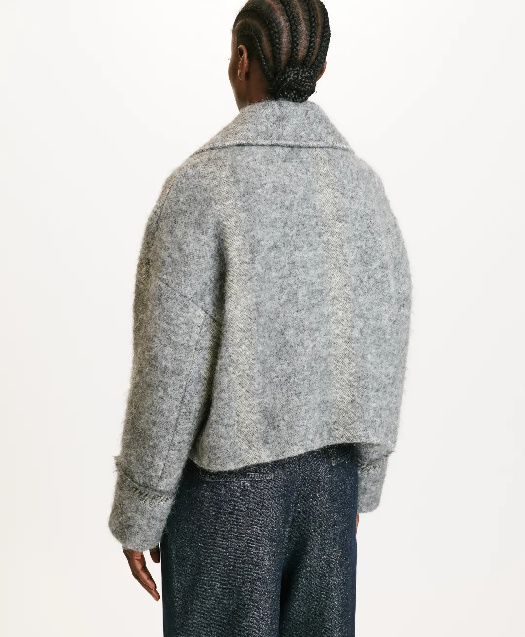 Outlet MANTEAU KENPI EN PANNE LAINE ALPAGA EN GAZE - Femme Manteaux