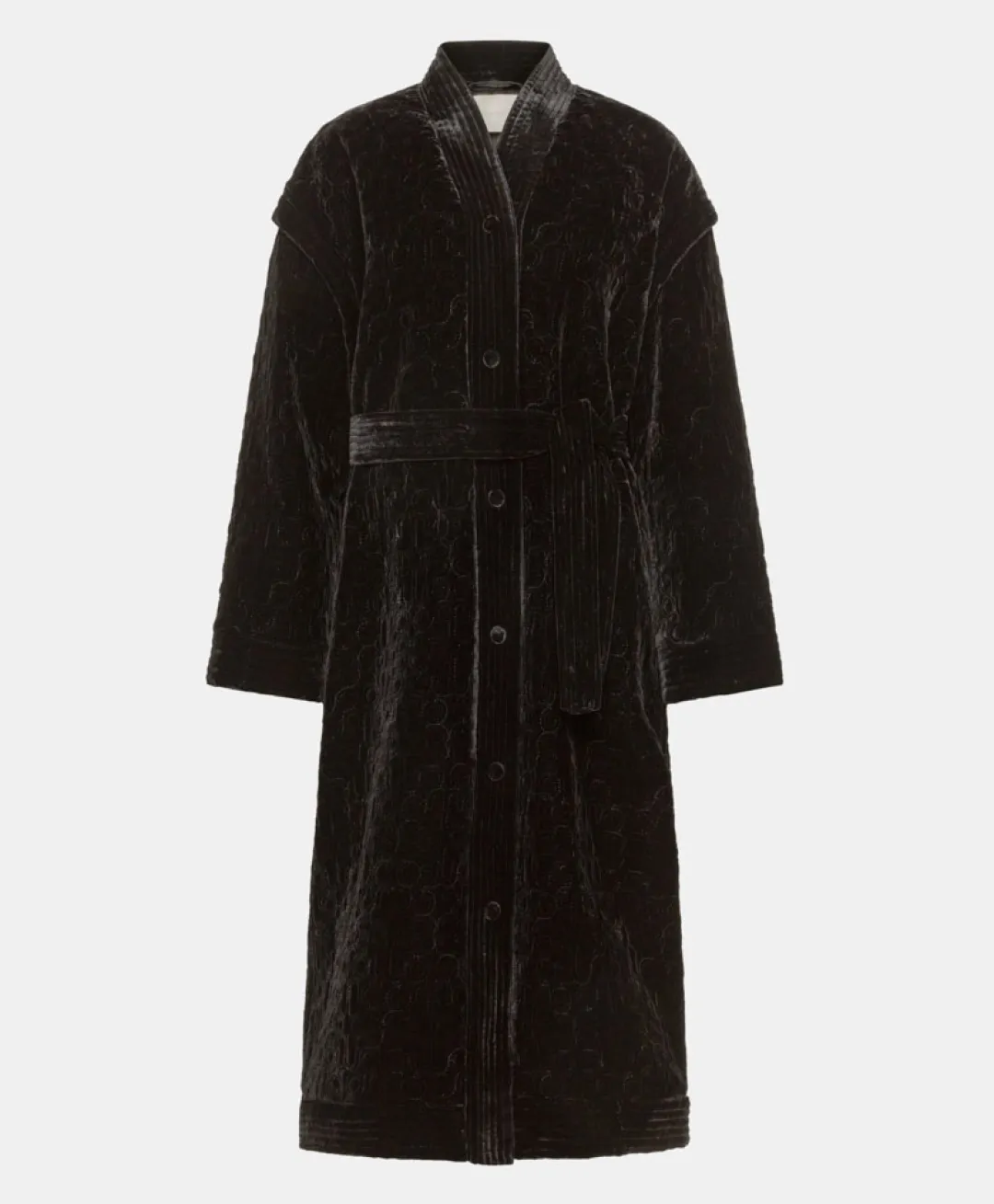 New MANTEAU KISO EN VELOURS MÉLANGE DE SOIE MATELASSÉ - Femme Manteaux