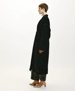 New MANTEAU KISO EN VELOURS MÉLANGE DE SOIE MATELASSÉ - Femme Manteaux