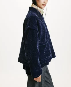 New MANTEAU KUMA EN VELOURS MÉLANGE DE SOIE MATELASSÉ - Femme Manteaux