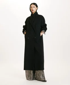 Outlet MANTEAU SAKURA EN PANNE DOUBLE LAINE ALPAGA - Femme Manteaux
