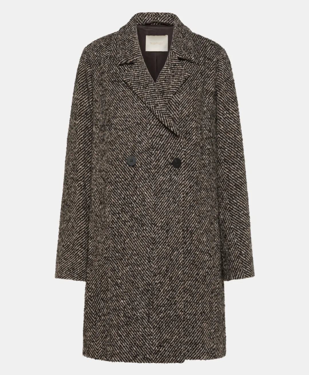 Discount MANTEAU SHIBA EN CHEVRON BICOLORE - NOIR MULTICOLORE Femme Manteaux