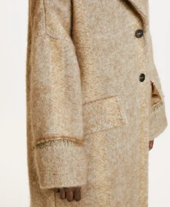 Hot MANTEAU SHIRUKO EN PANNE LAINE ALPAGA EN GAZE - Femme Manteaux