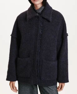 New MANTEAU UMI EN BOUCLÉ LAINE ALPAGA - Femme Manteaux