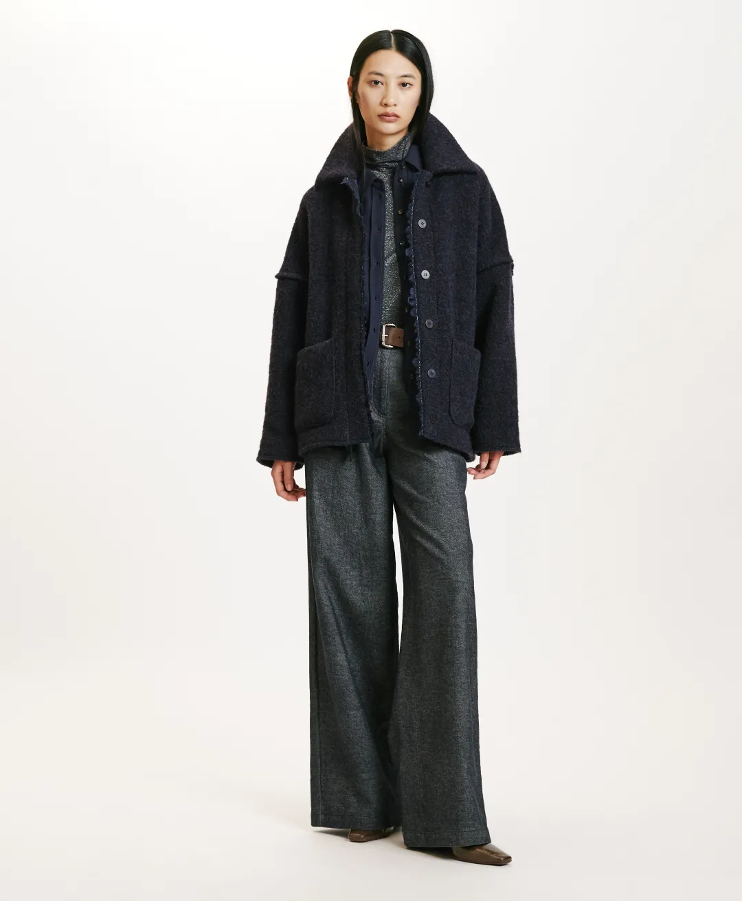 New MANTEAU UMI EN BOUCLÉ LAINE ALPAGA - Femme Manteaux