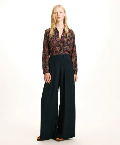 Sale PANTALON ASPEN EN ACÉTATE/SOIE UNI - Femme Pantalons