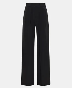 PANTALON ASPEN EN ACÉTATE/SOIE UNI - Femme Pantalons