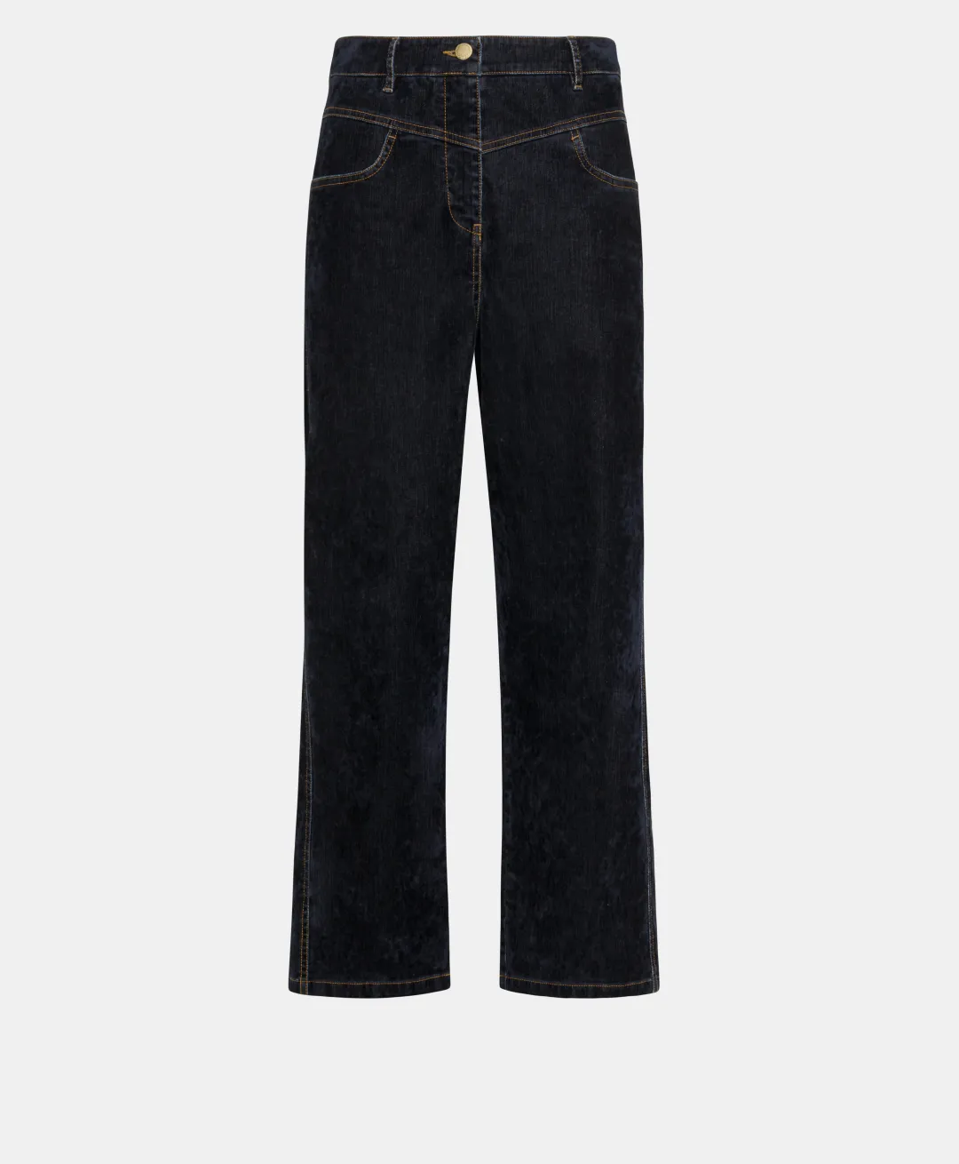 New PANTALON AZUKI EN DENIM FLOCK - Femme Pantalons