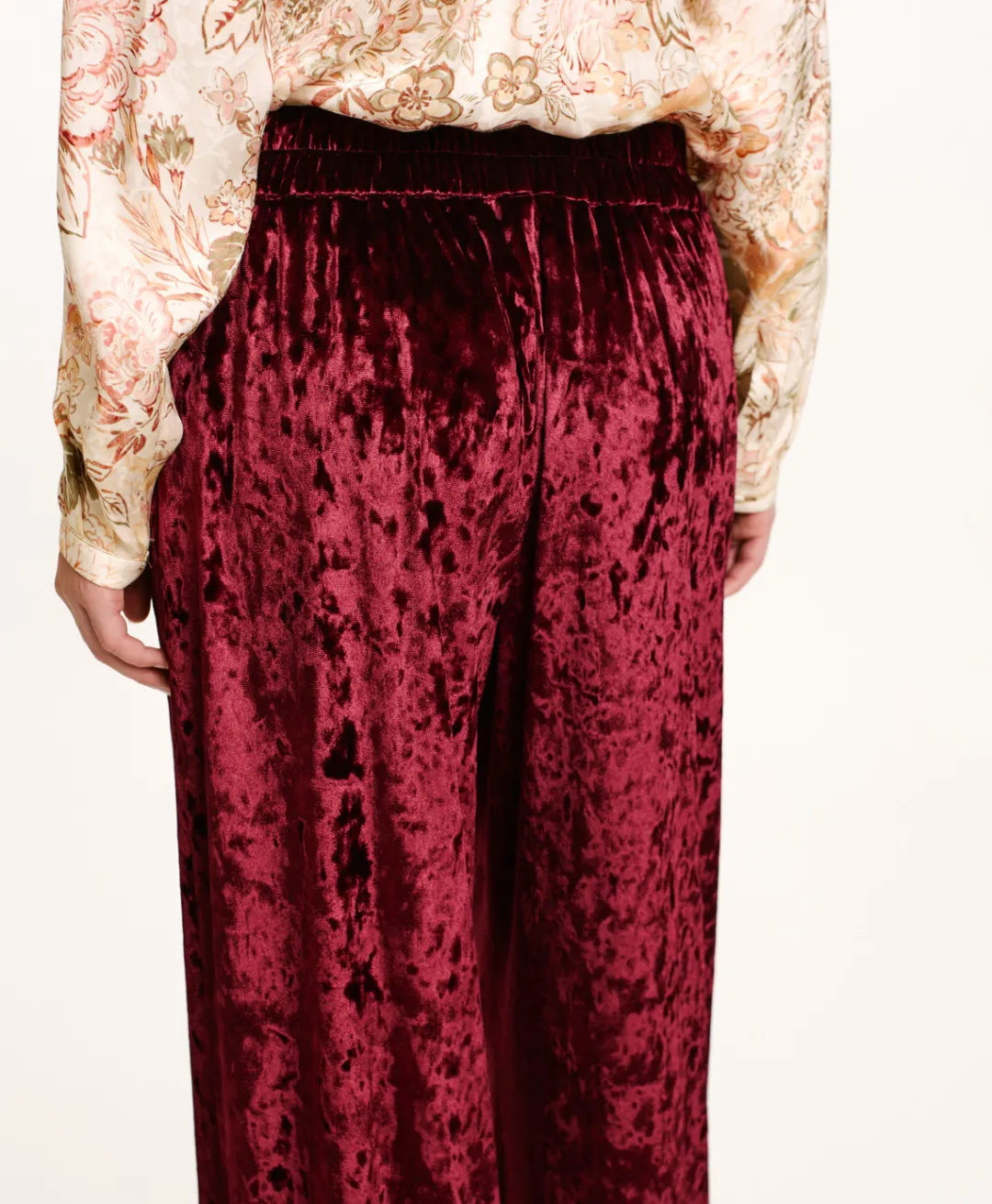 Hot PANTALON BACCARAT EN VELOURS STRETCH - Femme Pantalons