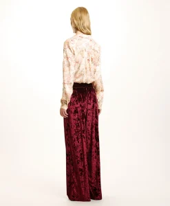 Hot PANTALON BACCARAT EN VELOURS STRETCH - Femme Pantalons