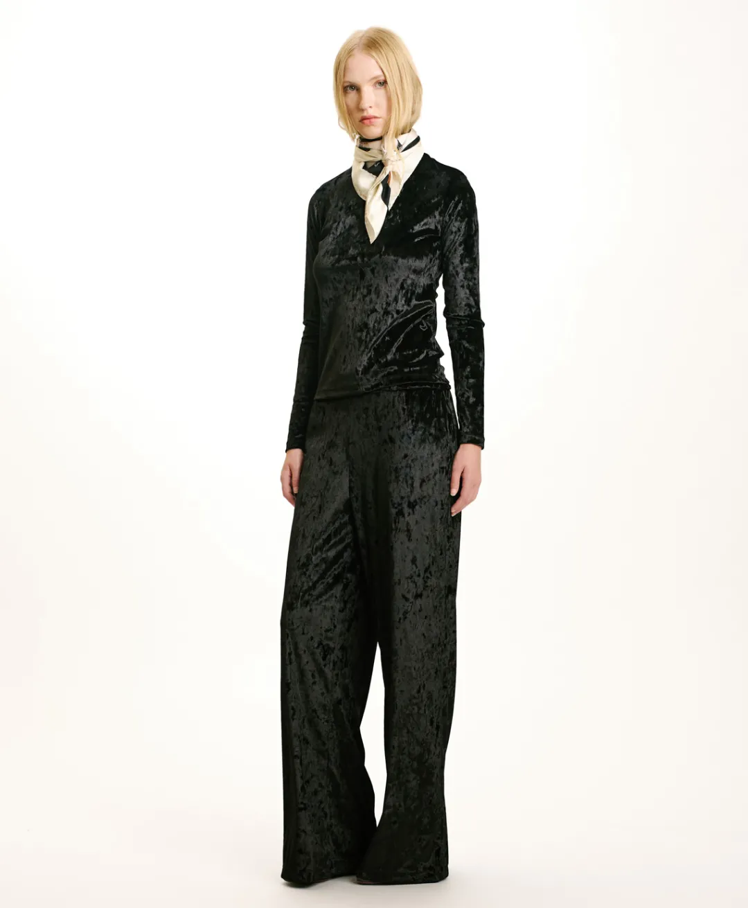 Outlet PANTALON BACCARAT EN VELOURS STRETCH - Femme Pantalons