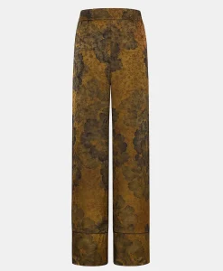 Discount PANTALON DAIKI EN VISCOSE JACQUARD IMPRIMÉE - Femme Pantalons