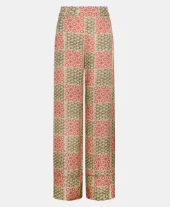 Sale PANTALON DAIKI EN VISCOSE JACQUARD IMPRIMÉE - Femme Pantalons