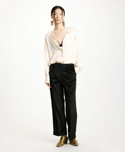 PANTALON DANGO EN VELOURS CÔTELÉ STRETCH - Femme Pantalons
