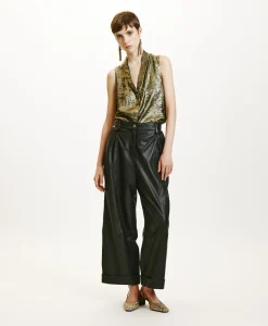 Discount PANTALON GRECALE EN NAPPA - Femme Pantalons