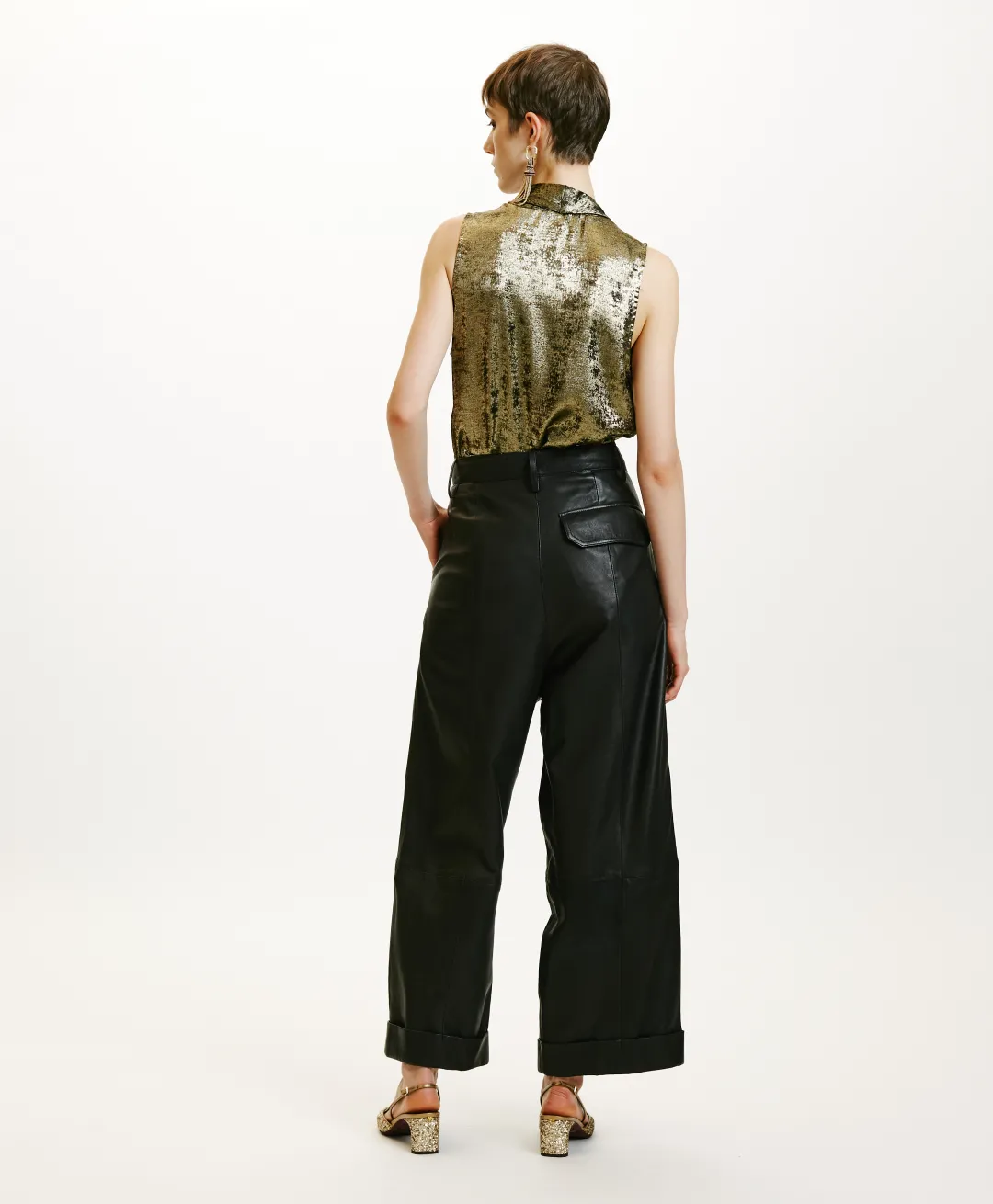 Discount PANTALON GRECALE EN NAPPA - Femme Pantalons