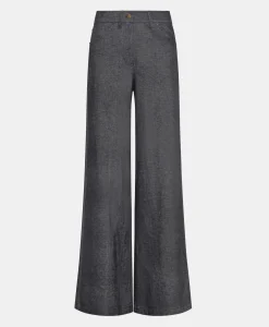 Outlet PANTALON GUSTAVE EN DENIM COTON LAINE STRETCH - BLEU JEAN Femme Pantalons