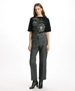 Outlet PANTALON JACQUES EN DENIM COTON LAINE STRETCH - BLEU JEAN Femme Pantalons