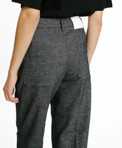 Outlet PANTALON JACQUES EN DENIM COTON LAINE STRETCH - BLEU JEAN Femme Pantalons