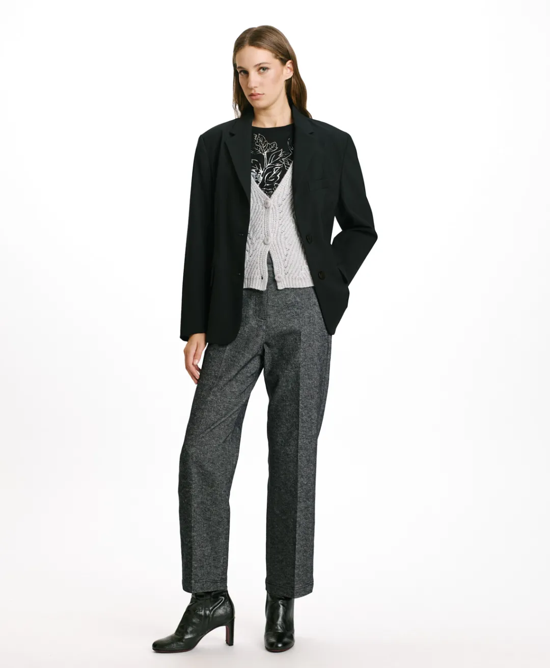 Outlet PANTALON JACQUES EN DENIM COTON LAINE STRETCH - BLEU JEAN Femme Pantalons