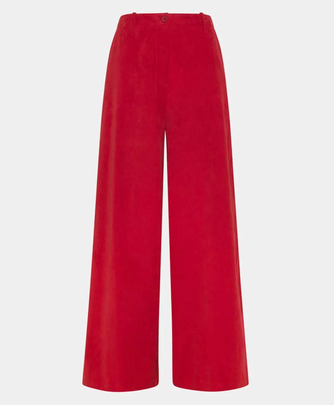 Online PANTALON KOI EN VELOURS MILLERAIE STRETCH - ROUGE CARMIN Femme Pantalons