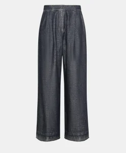 Outlet PANTALON KYOTO EN DENIM LAMINÉ - Femme Pantalons