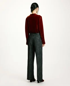 New PANTALON MIYAKO EN DENIM COULEUR FERME - Femme Pantalons